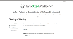 Desktop Screenshot of bytesizedworkbench.com