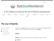 Tablet Screenshot of bytesizedworkbench.com